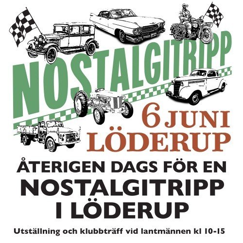 Nostalgitripp i Löderup 6:e juni